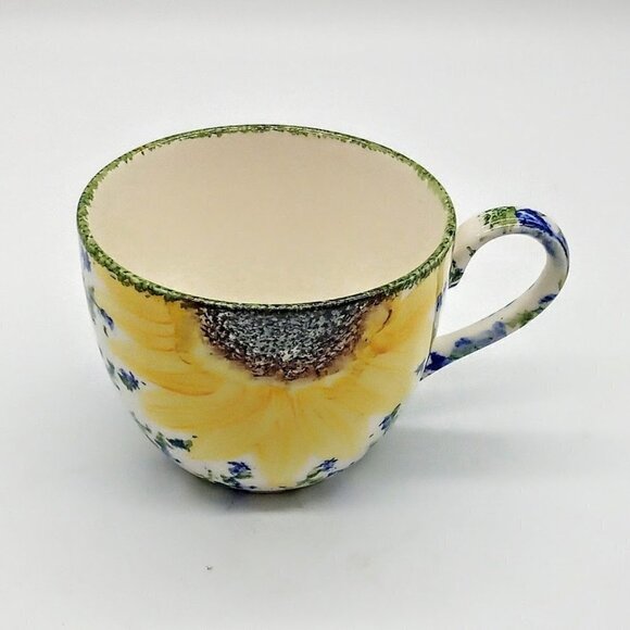 Vintage Hand-Painted Poole Pottery Vincent Ceramic Tea Cup - Picture 2 of 7